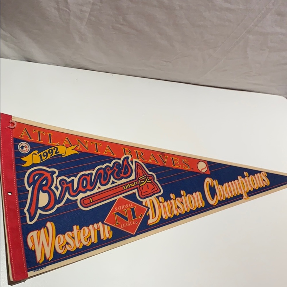 Atlanta Braves 1992 western div. champs pennant
